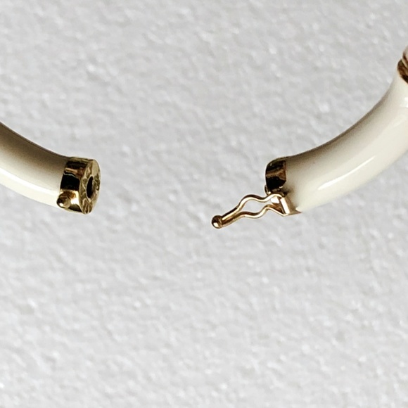 VTG Sterling Inlay Bracelet & Earring Set Ivory - Picture 5 of 7